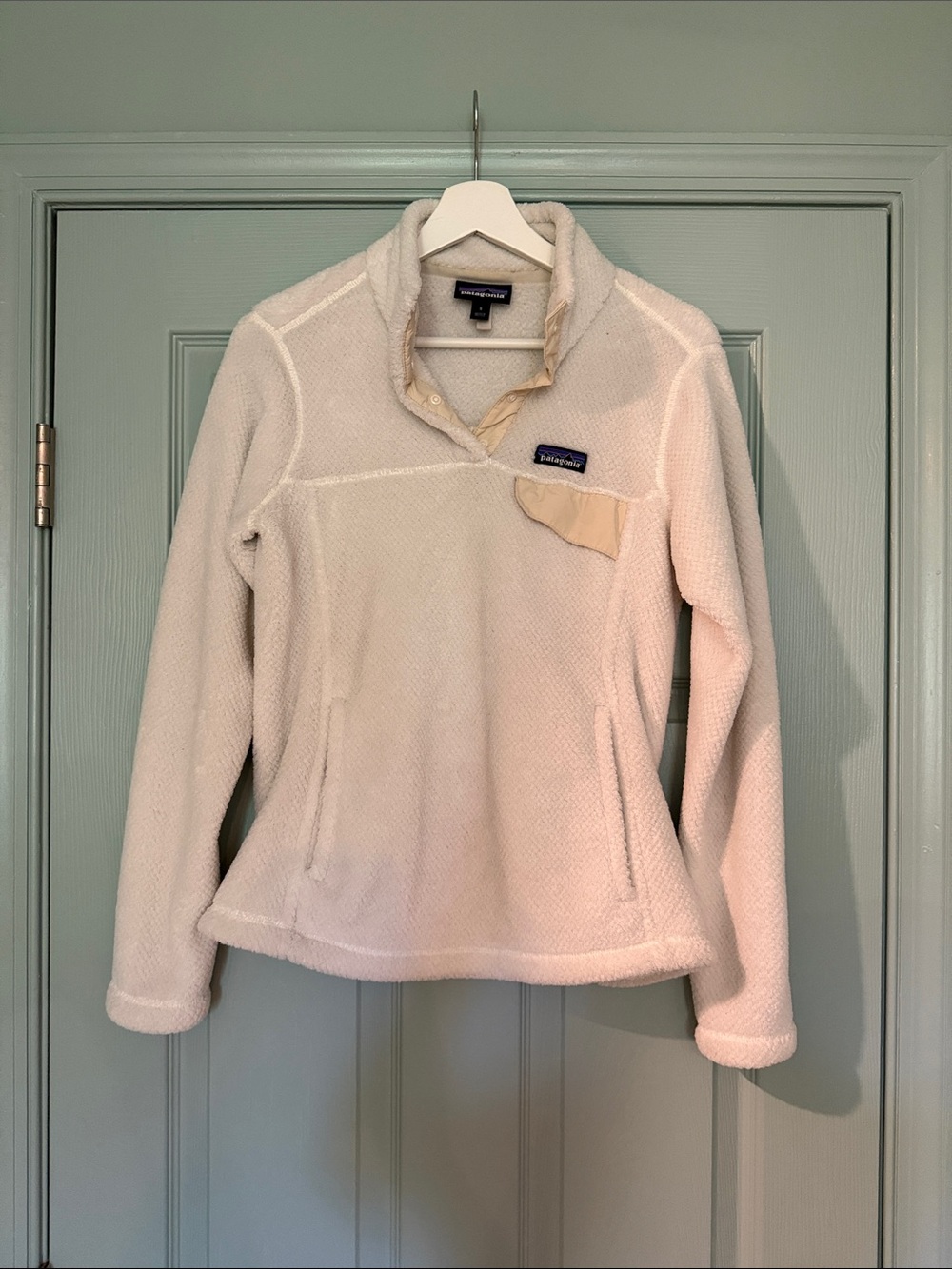 Patagonia Women's Cream Pullover Snap-Front Fleece